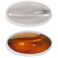 Optronics Optronics O24-RVPL7CP Porch Oval Light with Switch; Clear O24-RVPL7CP
